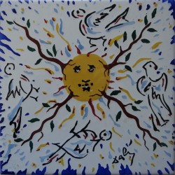 Salvador DALI : Céramique - Soleil radieux
