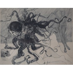 Salvador DALI : Gravure originale - Medusa