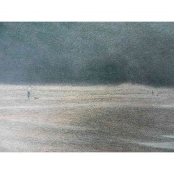 Harold ALTMAN - Lithographie : Plage du Cotentin