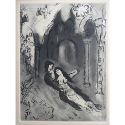 Marc CHAGALL - Gravure : Le Mariage