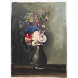 Maurice de VLAMINCK- Bouquet de roses