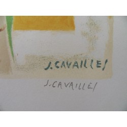 Jules CAVAILLES - Table fleurie