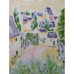 Jules CAVAILLES - Village en Provence