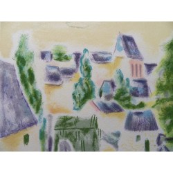 Jules CAVAILLES - Village en Provence
