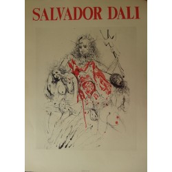 Salvador DALI - Lithographie - Neptune (jaune)