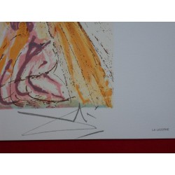Salvador DALI - Lithographie (Chevaux daliniens) - La Licorne