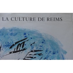 Marc CHAGALL - Lithographie Mourlot - Le vitrail et les peintres à Reims 1969