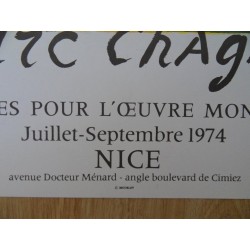 Marc CHAGALL - Lithographie Mourlot - Le Glaive Céleste