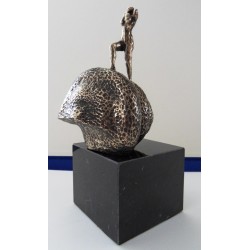 Salavador DALI - Sculpture en bronze - Hommage à Duchamp