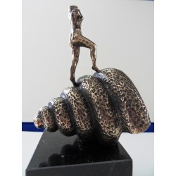 Salavador DALI - Sculpture en bronze - Hommage à Duchamp