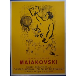 Marc CHAGALL - Lithographie Mourlot - Maiakovski