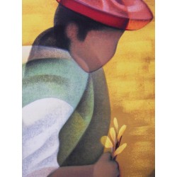 Louis TOFFOLI - Lithographie - Maternité Pérou