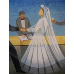 Louis TOFFOLI - Lithographie - Le Mariage