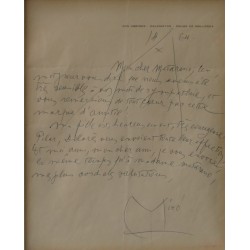 Joan MIRO - Lettre autographe signée