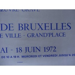 Marc CHAGALL - Lithographie - Oeuvre Gravé - Bruxelles 1972