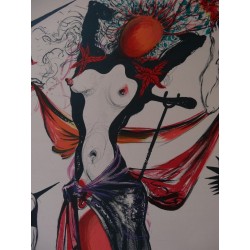 Salvador DALI - Lithographie : Les Femmes Fleurs