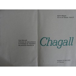 Marc CHAGALL - Lithographie : Chien dans un bouquet