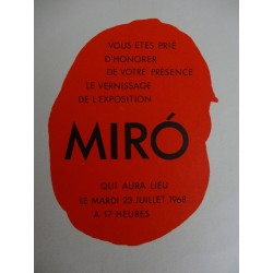 Joan MIRO - Lithographie : Fondation Maeght 1968