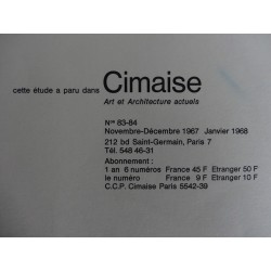 Joan MIRO - Lithographie : Cimaise 83/84