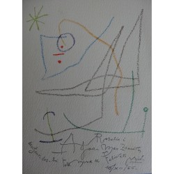 Joan MIRO - Lithographie : Mariage
