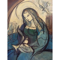 Michel Marie POULAIN - La Vierge aux colombes