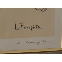FOUJITA - Lithographie signée : Les Trois Graces
