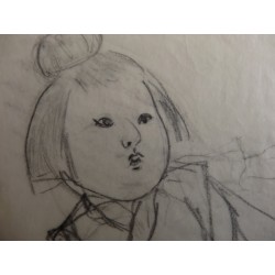 FOUJITA Léonard (Tsuguharu) - Dessin : La poupée