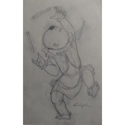FOUJITA Léonard (Tsuguharu) - Dessin : Petit jongleur