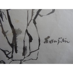 FOUJITA Léonard (Tsuguharu) - Dessin : L'amitié