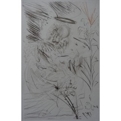 Salvador DALI - Gravure originale : L'Ange
