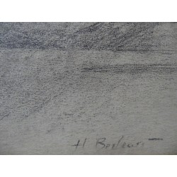 Henryk BERLEWI - Dessin original signé : Nature morte aux trois pots