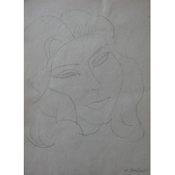 Henryk BERLEWI - Dessin signé : Etude d'après Matisse