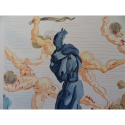 Salvador DALI - Divine Comédie : Les margelles du Phlégéton (Enfer 15)