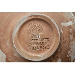 Pablo PICASSO - Céramique originale (Madoura) : Tête de Taureau