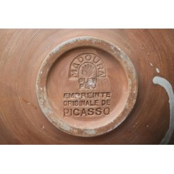 Pablo PICASSO - Céramique originale (Madoura) : Taureau
