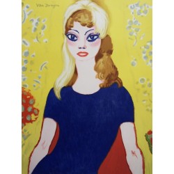 Kees VAN DONGEN - Lithographie : Brigitte Bardot