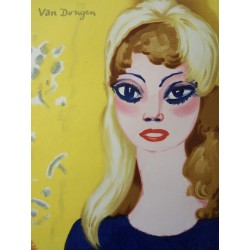 Kees VAN DONGEN - Lithographie : Brigitte Bardot