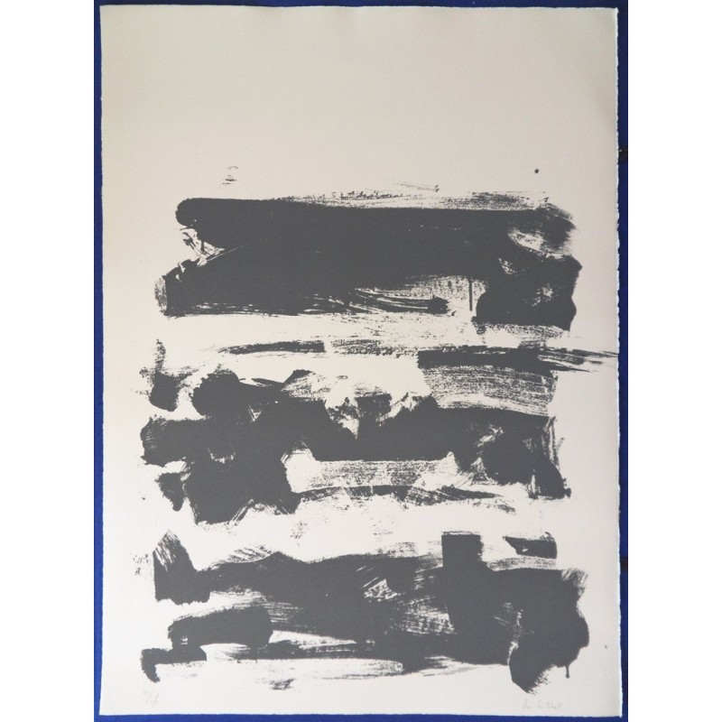 Joan MITCHELL - Lithographie : Composition en gris