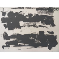 Joan MITCHELL - Lithographie : Composition en gris