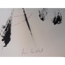 Joan MITCHELL - Lithographie : Les arbres en rouge