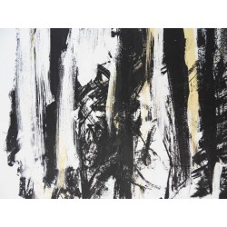 Joan MITCHELL - Lithographie : Les arbres en jaune