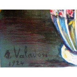 Suzanne VALADON - Lithographie : Bouquet de fleurs