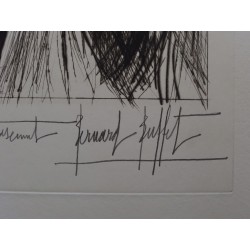 Bernard BUFFET : Gravure signée : L'Enfer - Dante
