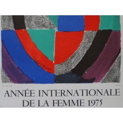 Sonia DELAUNAY - Lithographie : Année internationale de la femme 1975