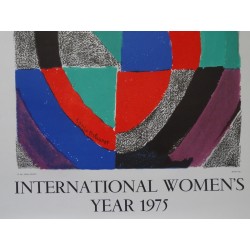 Sonia DELAUNAY - Lithographie : International women's year 1975
