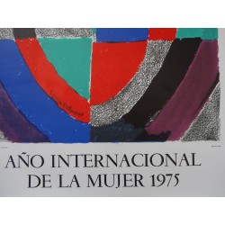 Sonia DELAUNAY - Lithographie : Ano internacional de la mujer 1975