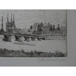 Gilbert POILLERAT - Gravure : Blois