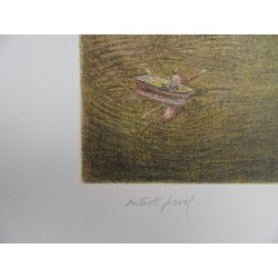 Harold ALTMAN - Lithographie : Central Park - Les Barques