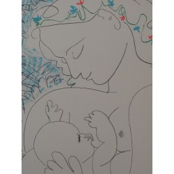 Pablo PICASSO - Lithographie : Maternité