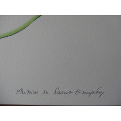 SAINT EXUPERY - Lithographie : L'ivrogne